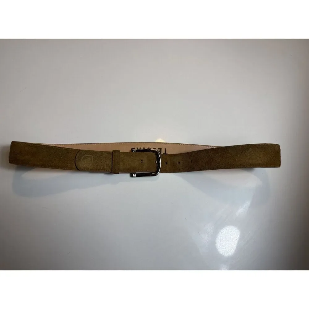 Tecovas Tan Suede Leather Belt Genuine Bovine Leather Handmade in Mexico Size34